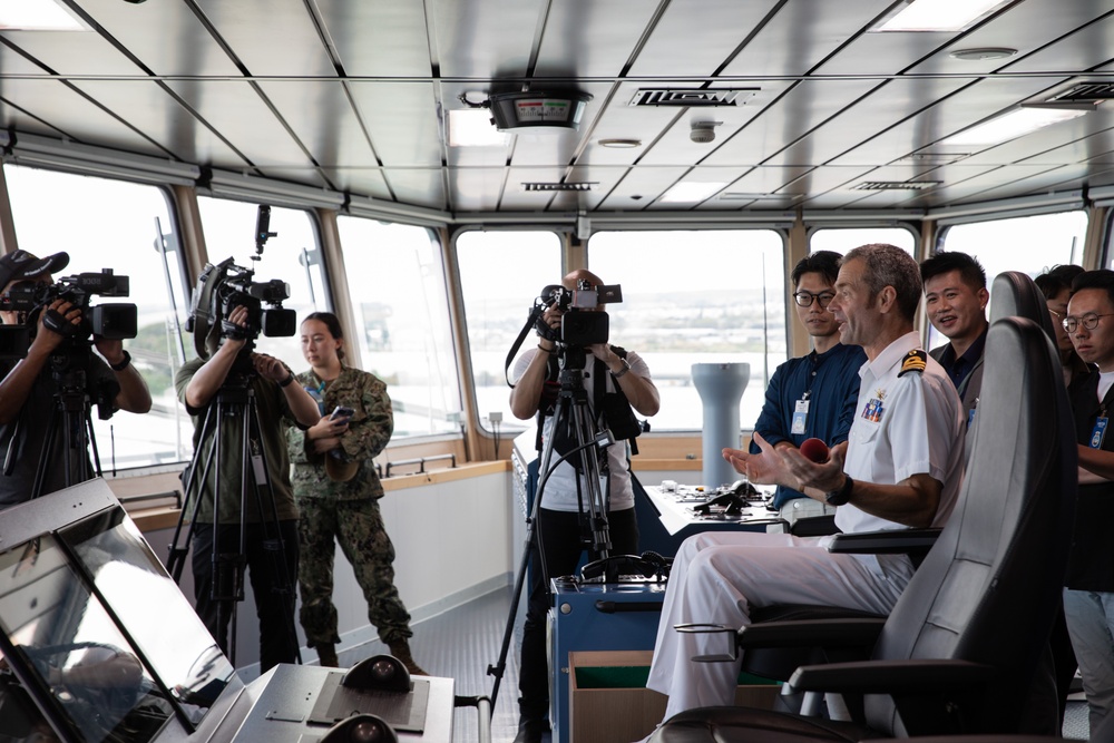 International Media Outlets Visit HMNZS Aotearoa During RIMPAC 2024