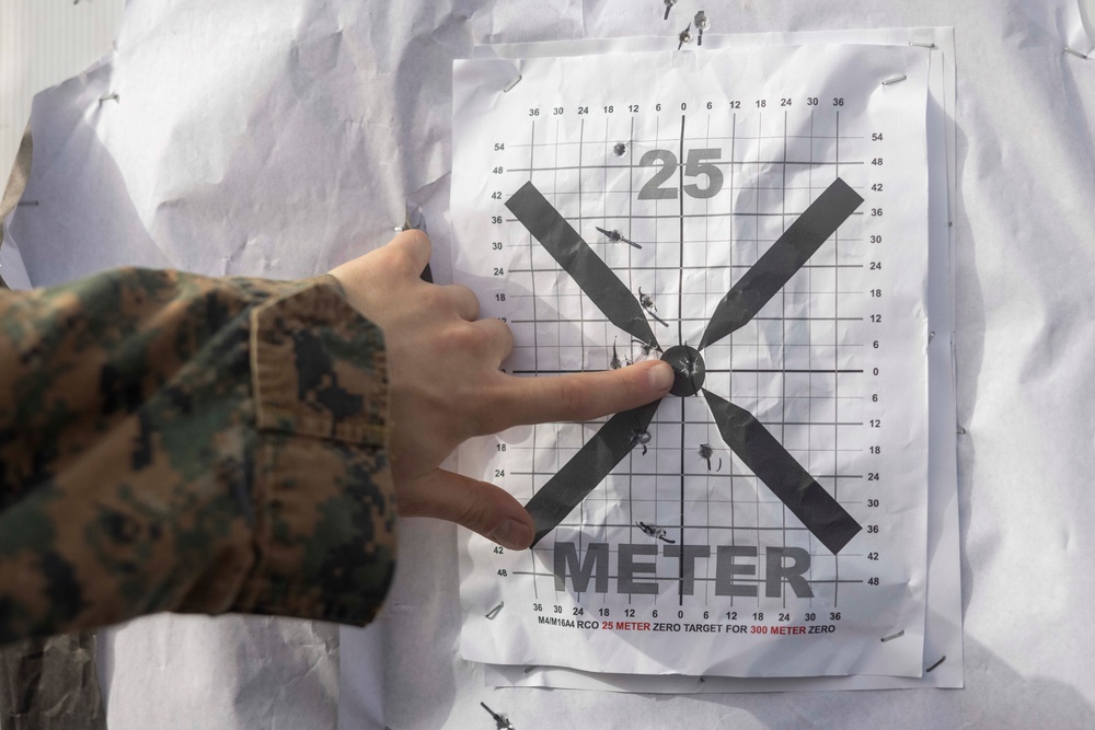 BLT 1/8, 24th MEU (SOC) Battlesight Zero Range Aboard USS Wasp (LHD 1)