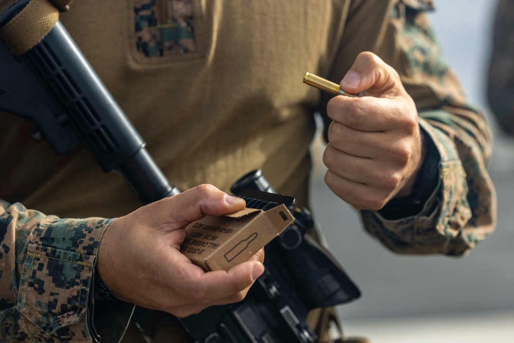 DVIDS - Images - BLT 1/8, 24th MEU (SOC) Battlesight Zero Range Aboard ...