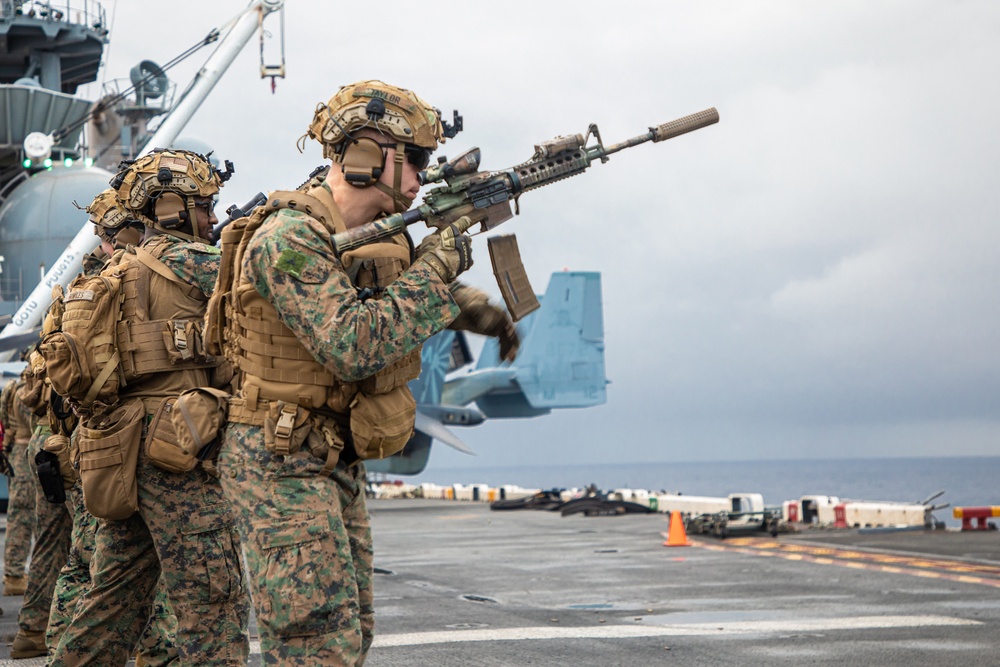 DVIDS - Images - BLT 1/8, 24th MEU (SOC) Deck Shoot Aboard USS Wasp ...