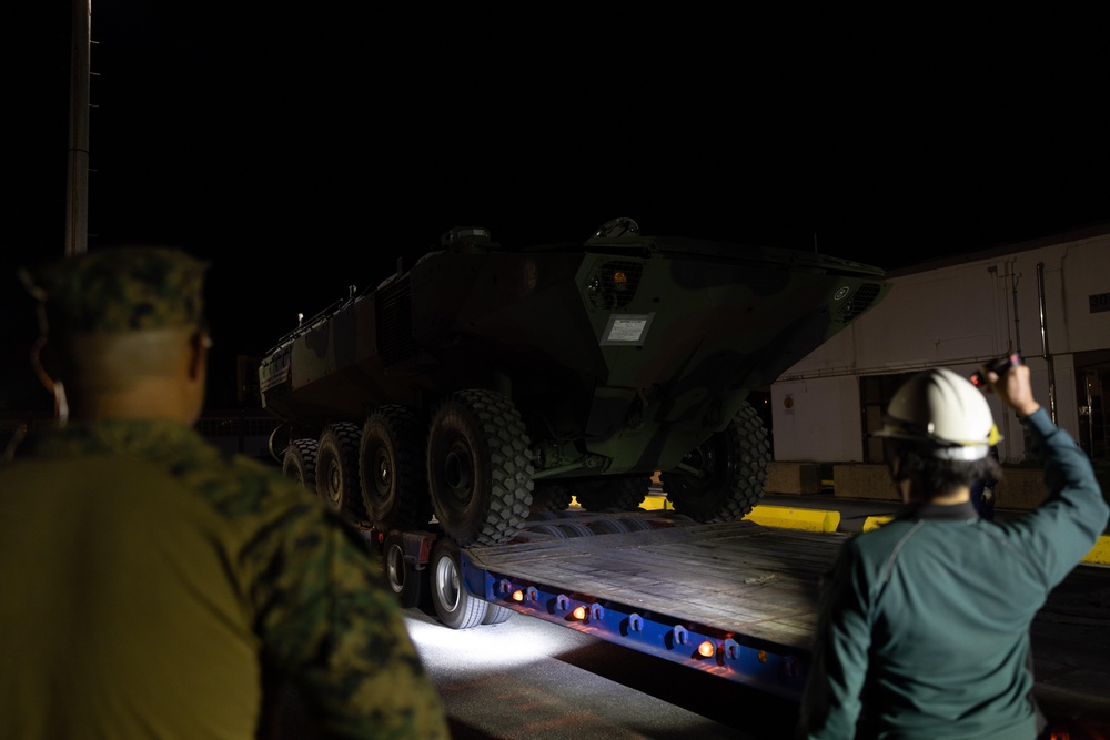Amphibious Combat Vehicle Arrival to 3d Marine Division