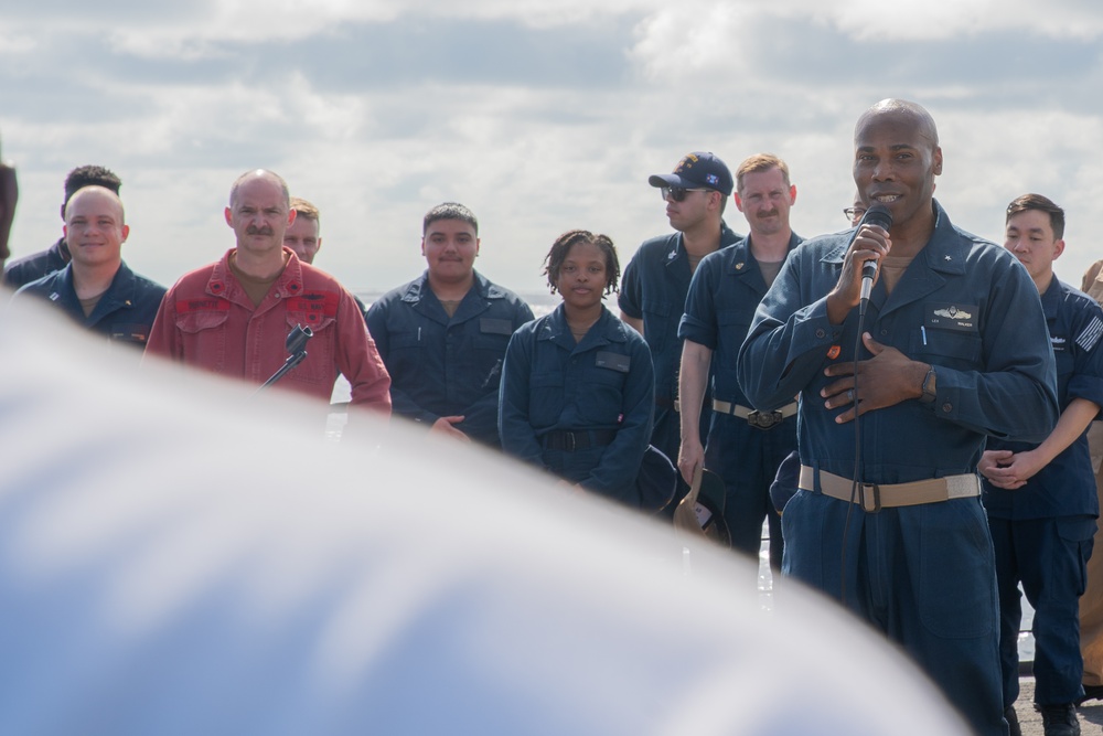 Rear Adm. Walker Visits Porter