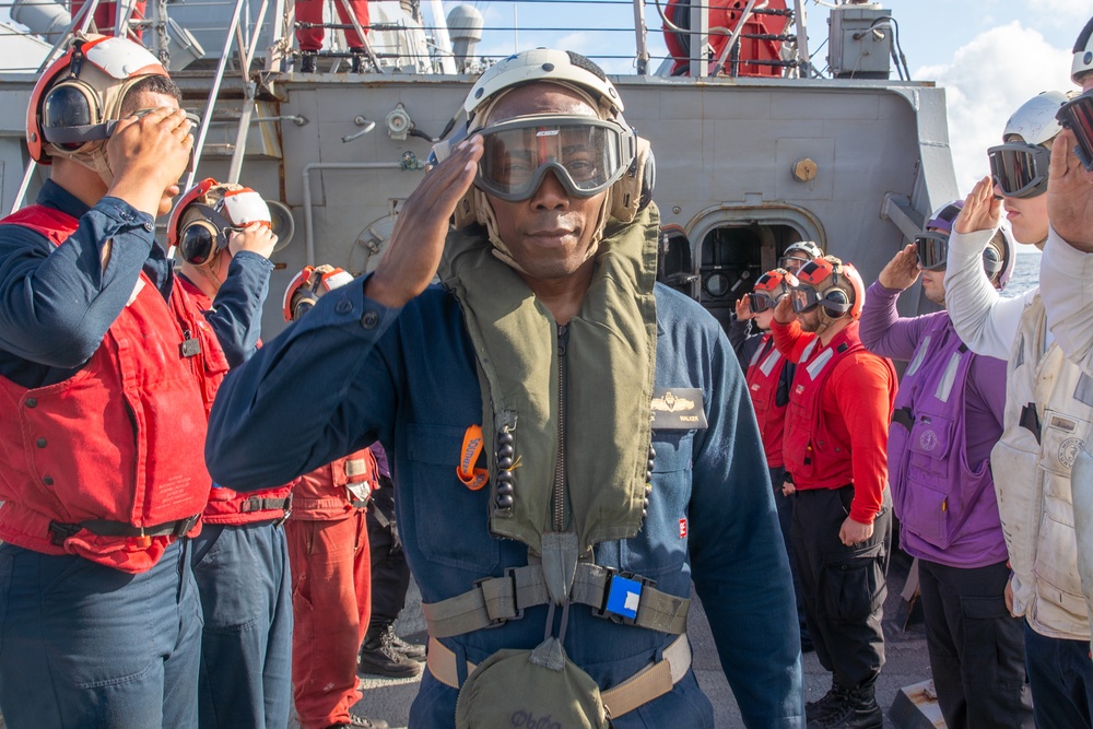 Rear Adm. Walker Visits Porter