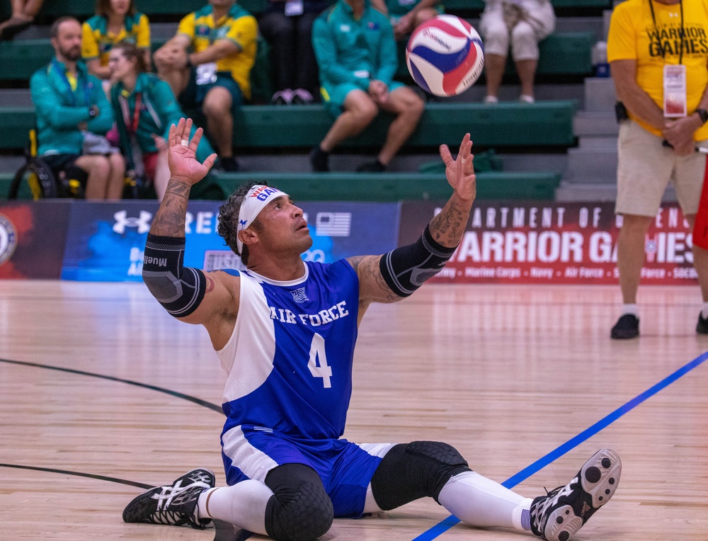 2024 DoD Warrior Games Athletes Serves Up Seated Volleyball