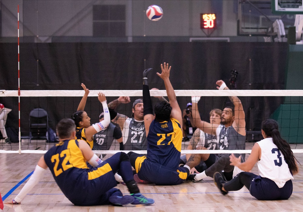 2024 DoD Warrior Games Athletes Serves Up Seated Volleyball