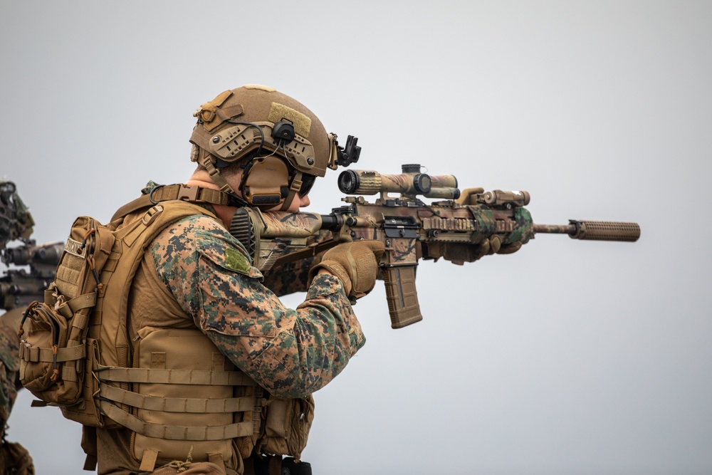 BLT 1/8, 24th MEU (SOC) Deck Shoot Aboard USS Wasp (LHD 1)