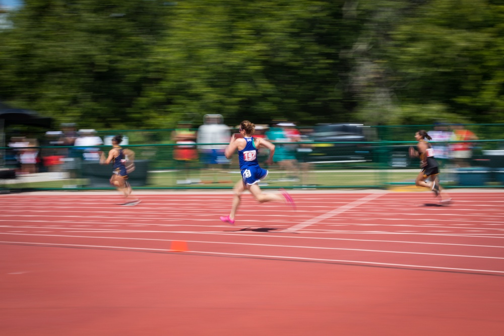 2024 DoD Warrior Games Athletes Race Toward Victory and Recovery with Adaptive Track Events