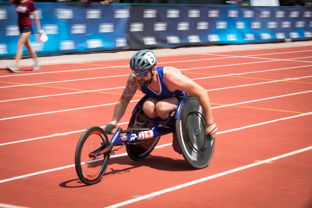2024 DoD Warrior Games Athletes Race Toward Victory and Recovery with Adaptive Track Events