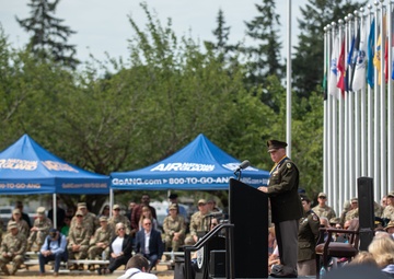 Commander of Washington National Guard relinquishes command, retires after 40 years of service