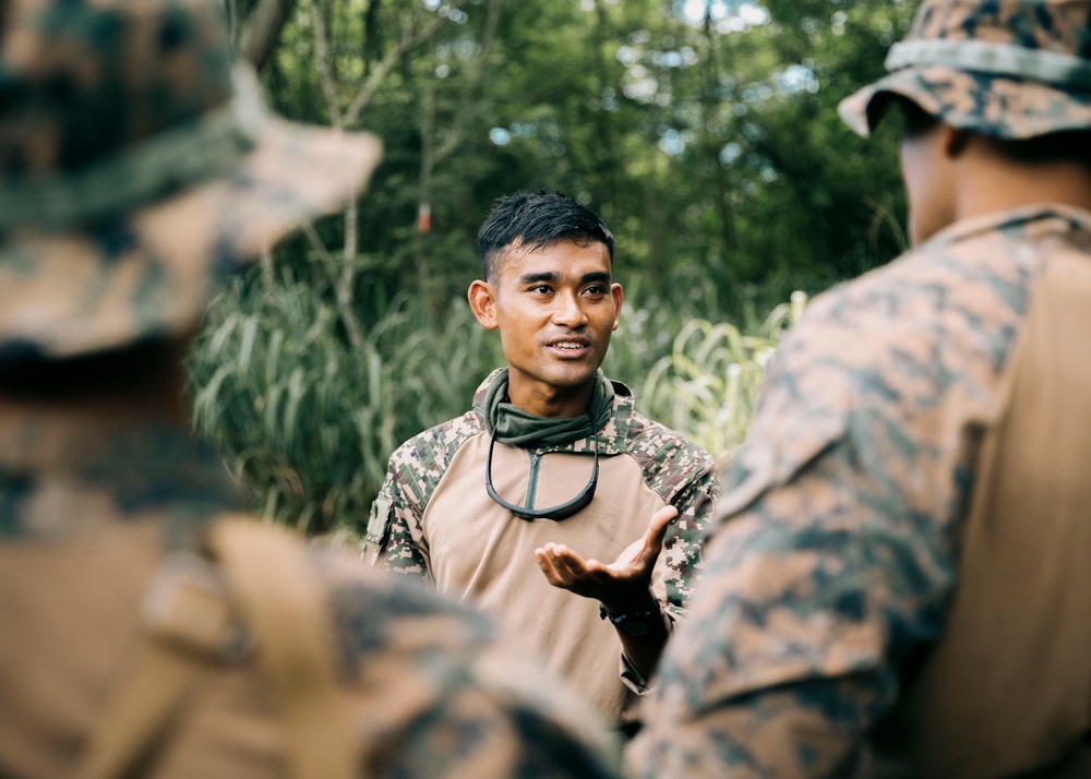 U.S. Marines partner with Malaysian Forces for RIMPAC 2024 patrol exercise