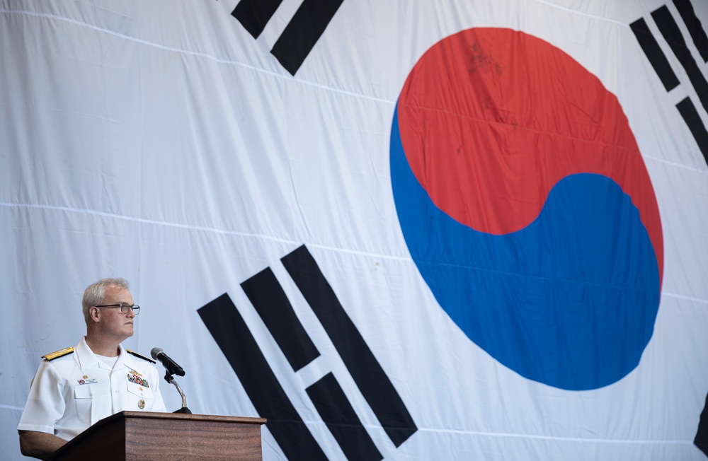 Theodore Roosevelt Hosts Korean War Anniversary Reception