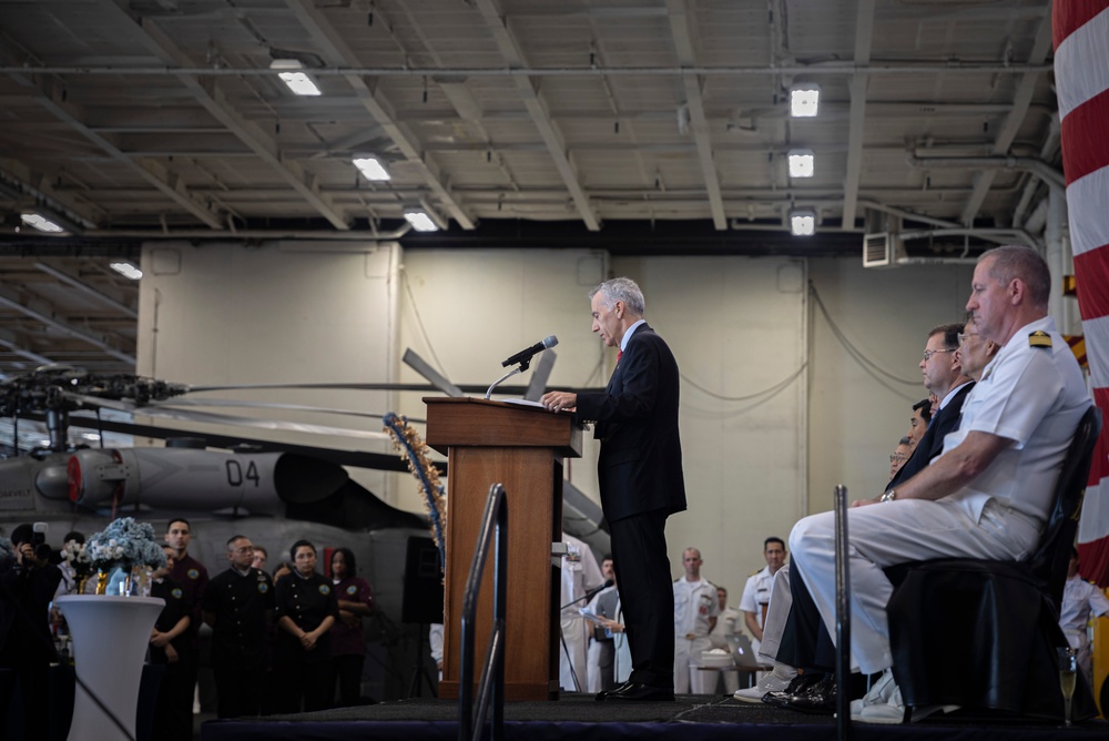 Theodore Roosevelt Hosts Korean War Anniversary Reception