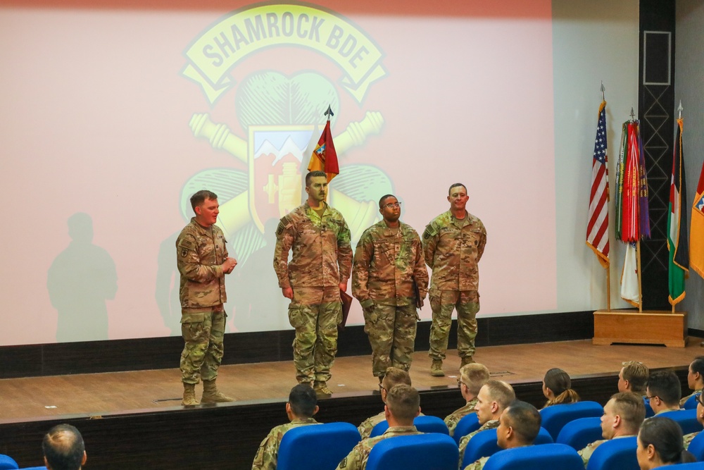 Shamrock brigade recognizes achievement and advancement