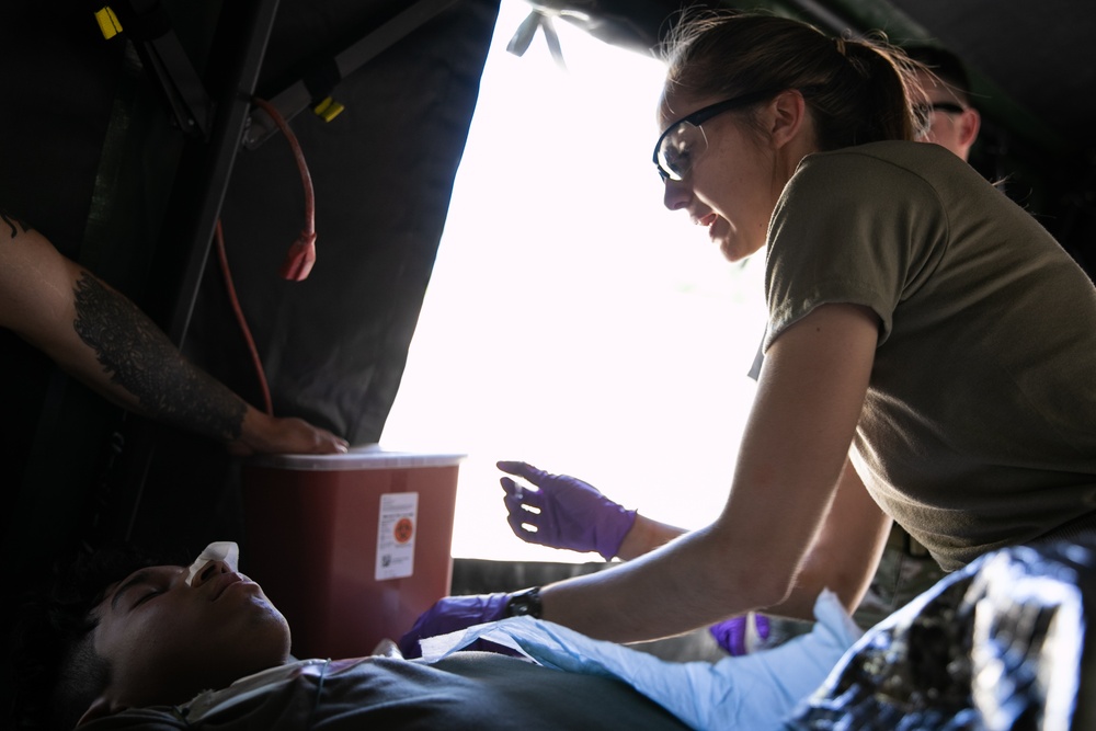 MOS-T Course Ambulatory Casualty Exercise