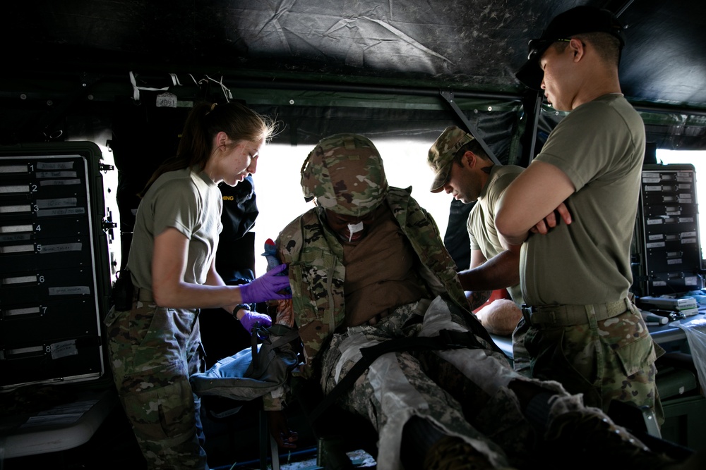 MOS-T Course Ambulatory Casualty Exercise