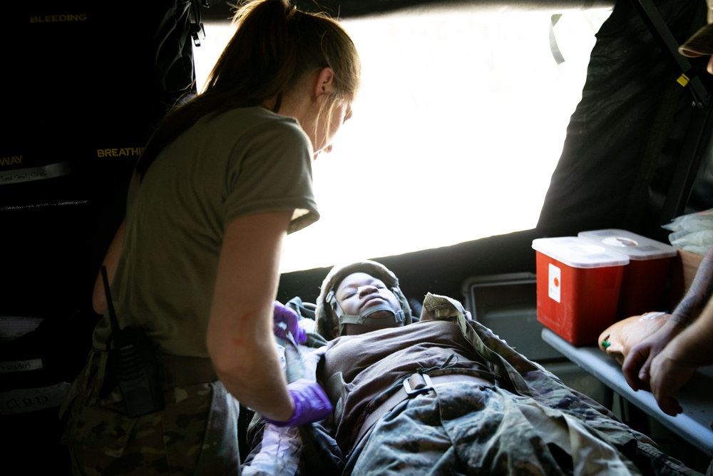 MOS-T Course Ambulatory Casualty Exercise