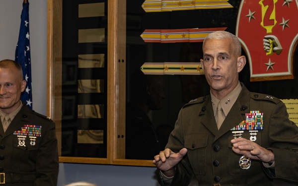 Col. Lively's Frocking Ceremony, 2d Marine Division