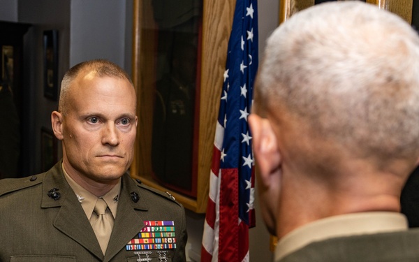 Col. Lively's Frocking Ceremony, 2d Marine Division