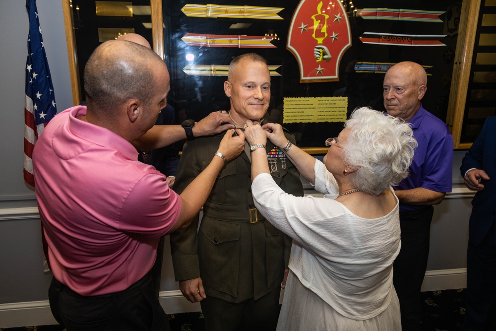 Col. Lively's Frocking Ceremony, 2d Marine Division