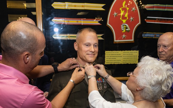 Col. Lively's Frocking Ceremony, 2d Marine Division