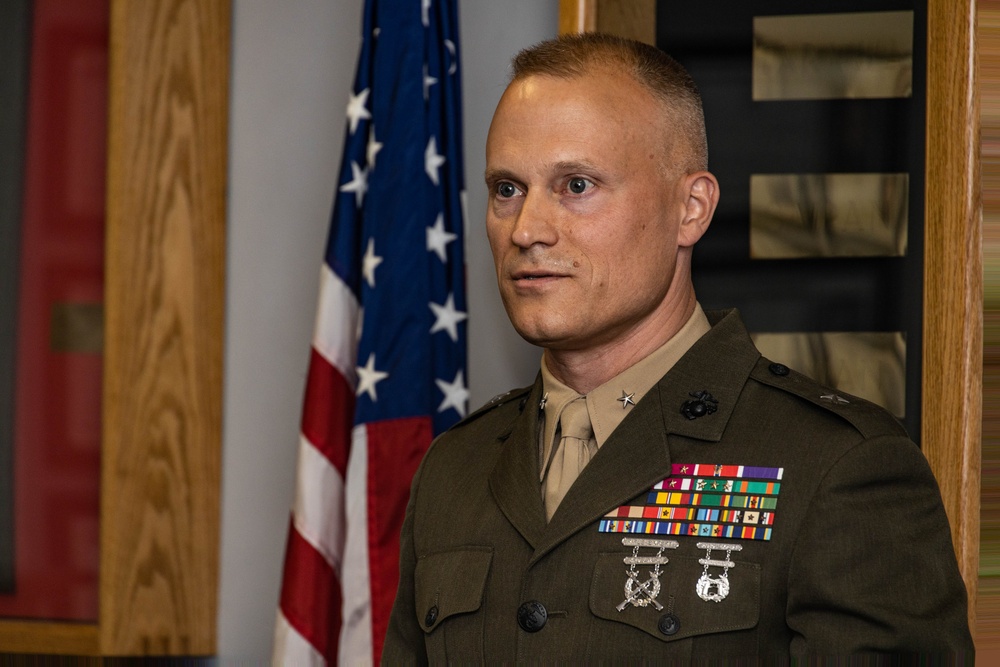 Col. Lively's Frocking Ceremony, 2d Marine Division