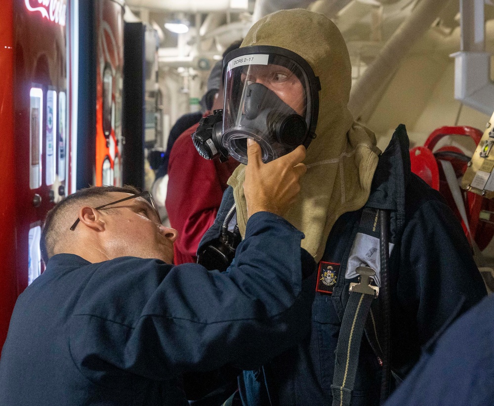 USS Rafael Peralta GQ Drill