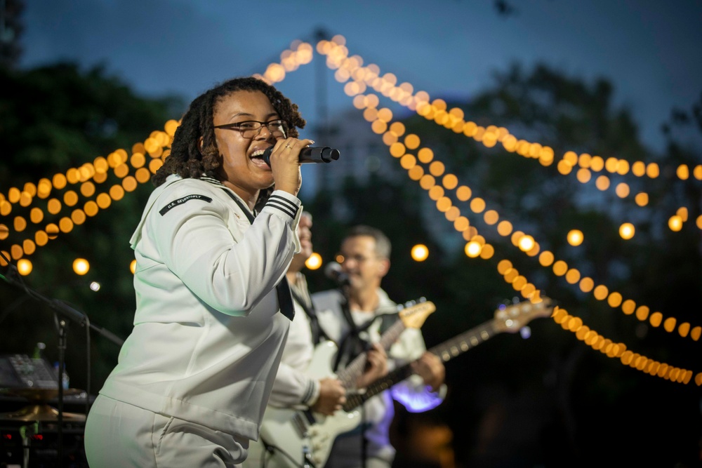 U.S 7th Fleet Band Performs in Pattaya, Thailand