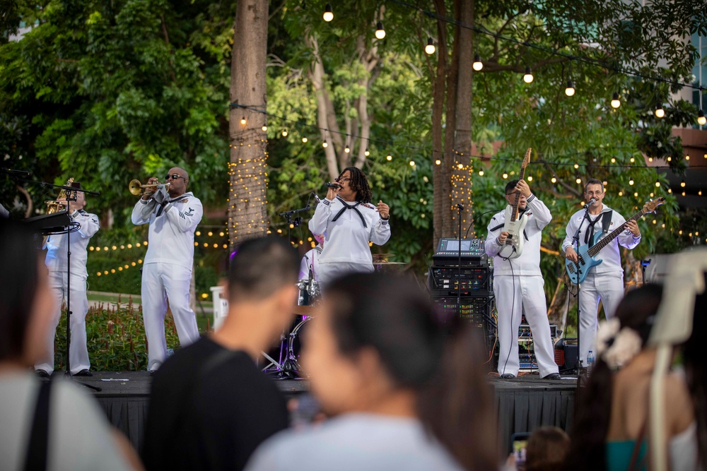 U.S 7th Fleet Band Performs in Pattaya, Thailand