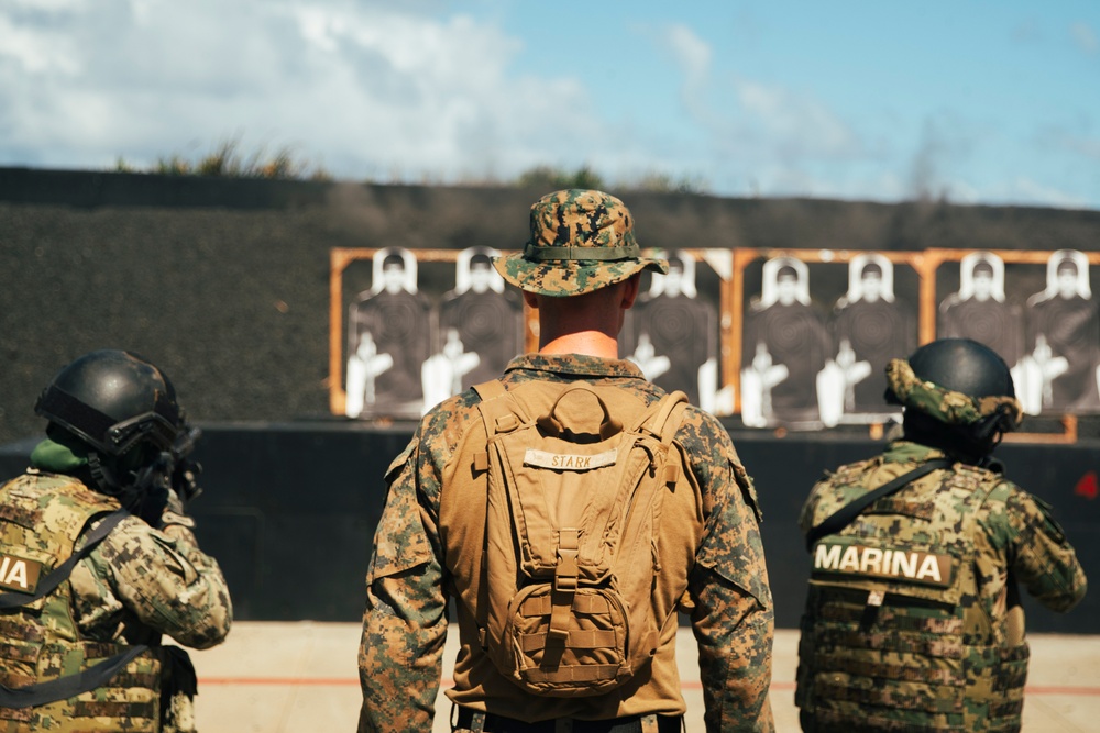 U.S. Marines, Mexican marines conduct marksmanship training during RIMPAC 2024