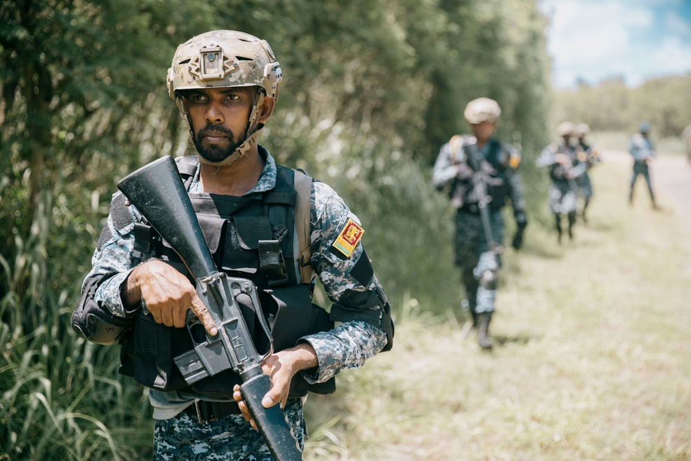 U.S. Marines, Sri Lankan, Tongan forces participate in land navigation exercise during RIMPAC 2024