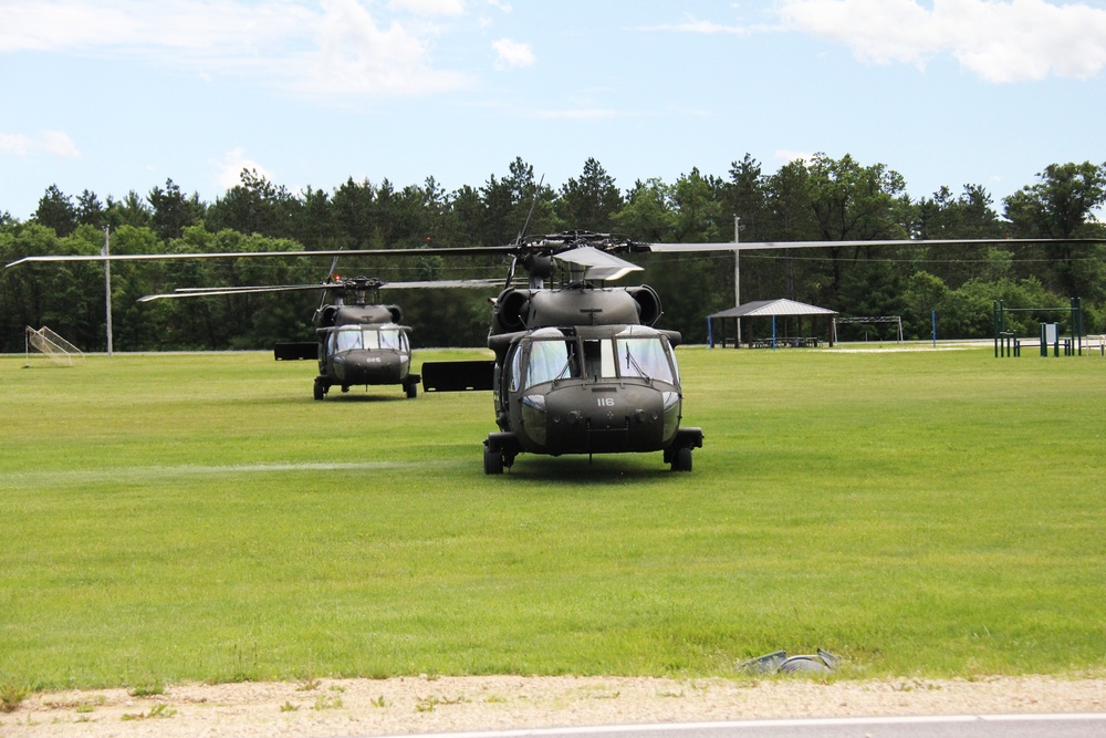 June 2024 UH-60 Black Hawk training operations at Fort McCoy