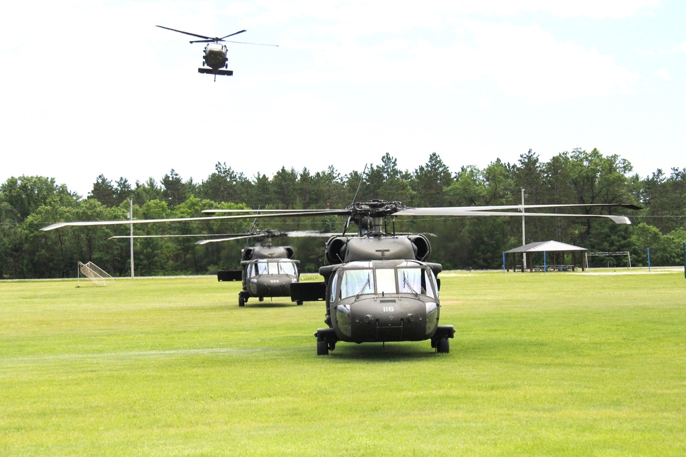 June 2024 UH-60 Black Hawk training operations at Fort McCoy