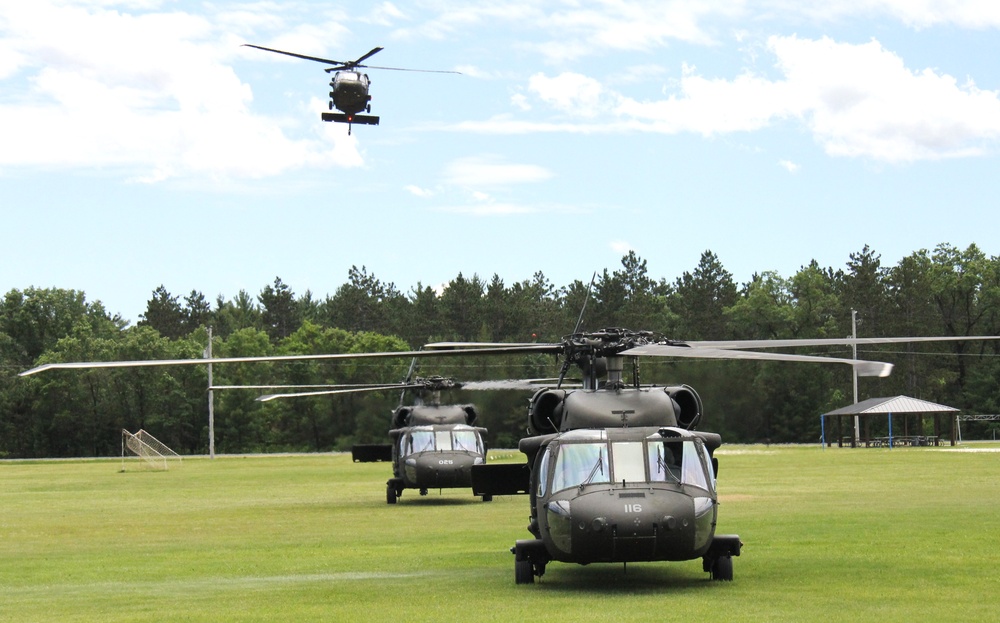 June 2024 UH-60 Black Hawk training operations at Fort McCoy