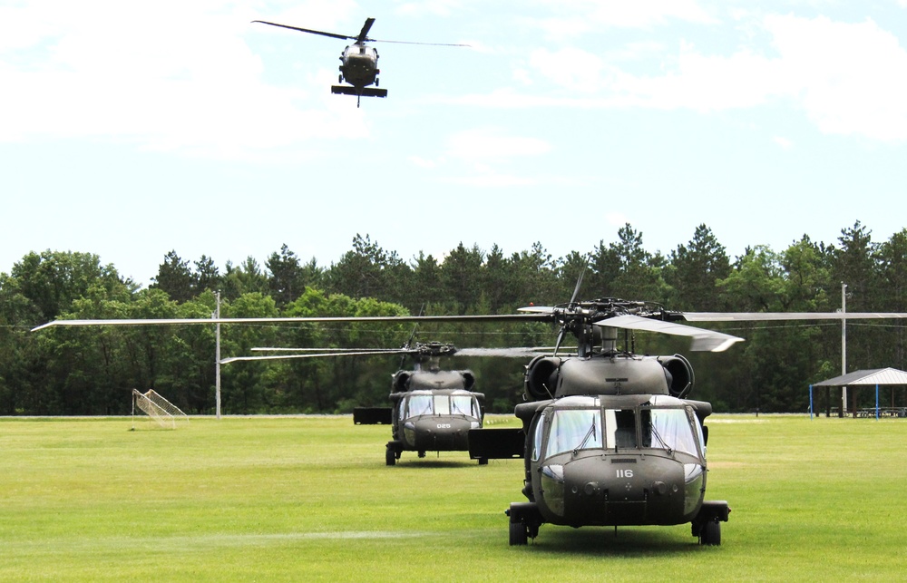 June 2024 UH-60 Black Hawk training operations at Fort McCoy