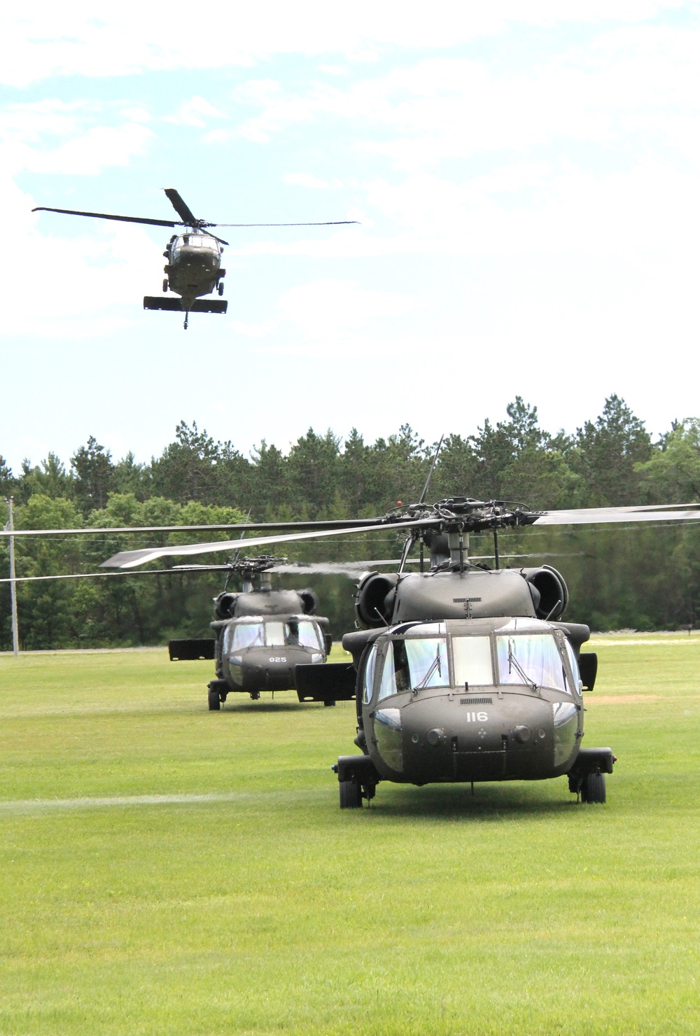 June 2024 UH-60 Black Hawk training operations at Fort McCoy