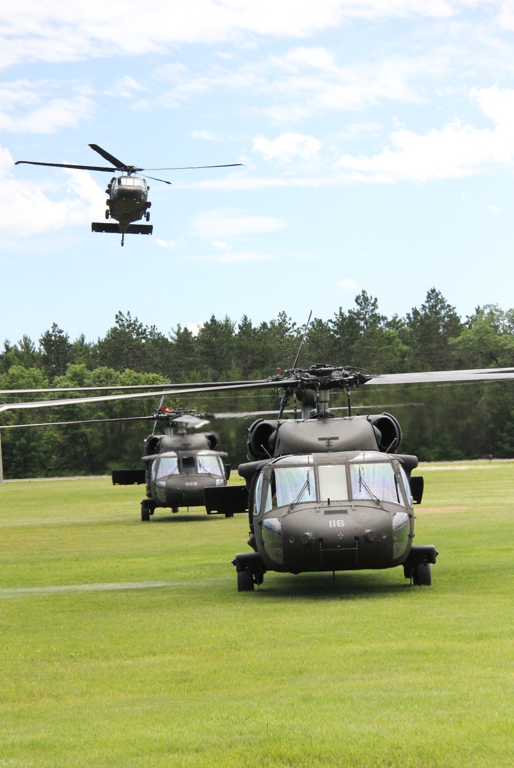 June 2024 UH-60 Black Hawk training operations at Fort McCoy