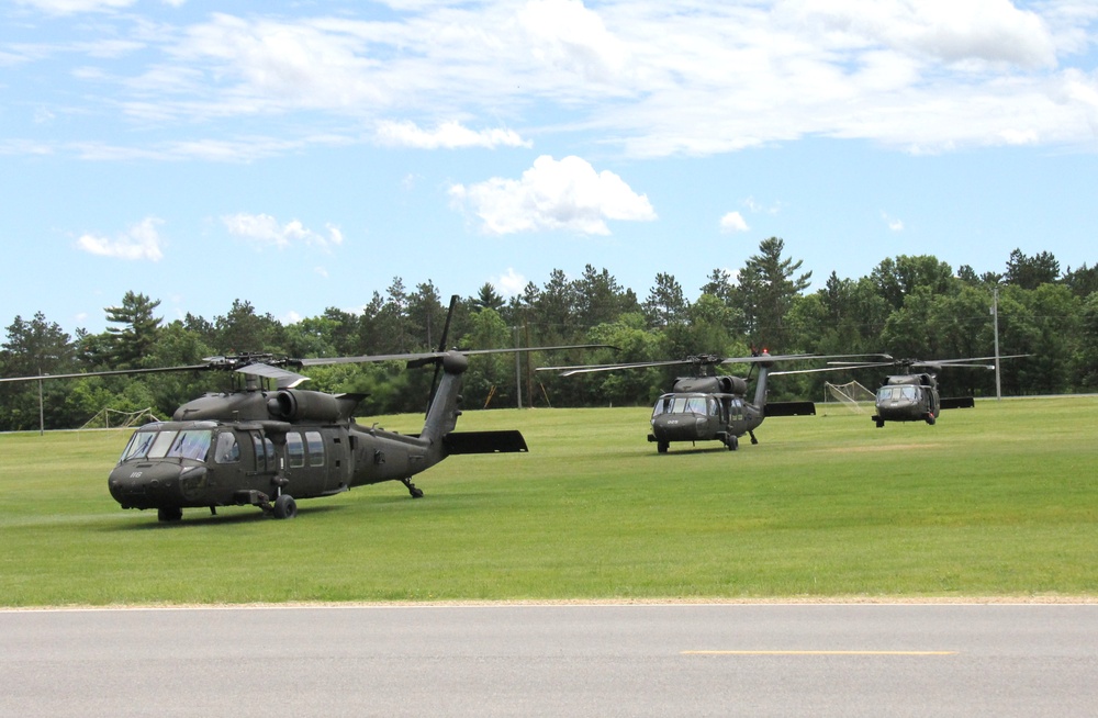 June 2024 UH-60 Black Hawk training operations at Fort McCoy