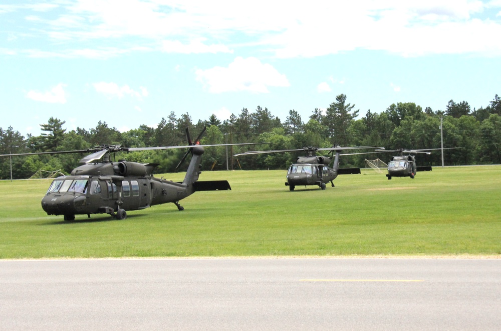 June 2024 UH-60 Black Hawk training operations at Fort McCoy