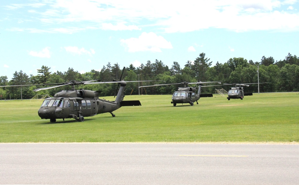 June 2024 UH-60 Black Hawk training operations at Fort McCoy