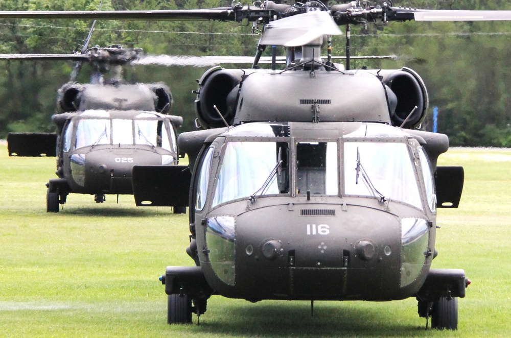 June 2024 UH-60 Black Hawk training operations at Fort McCoy