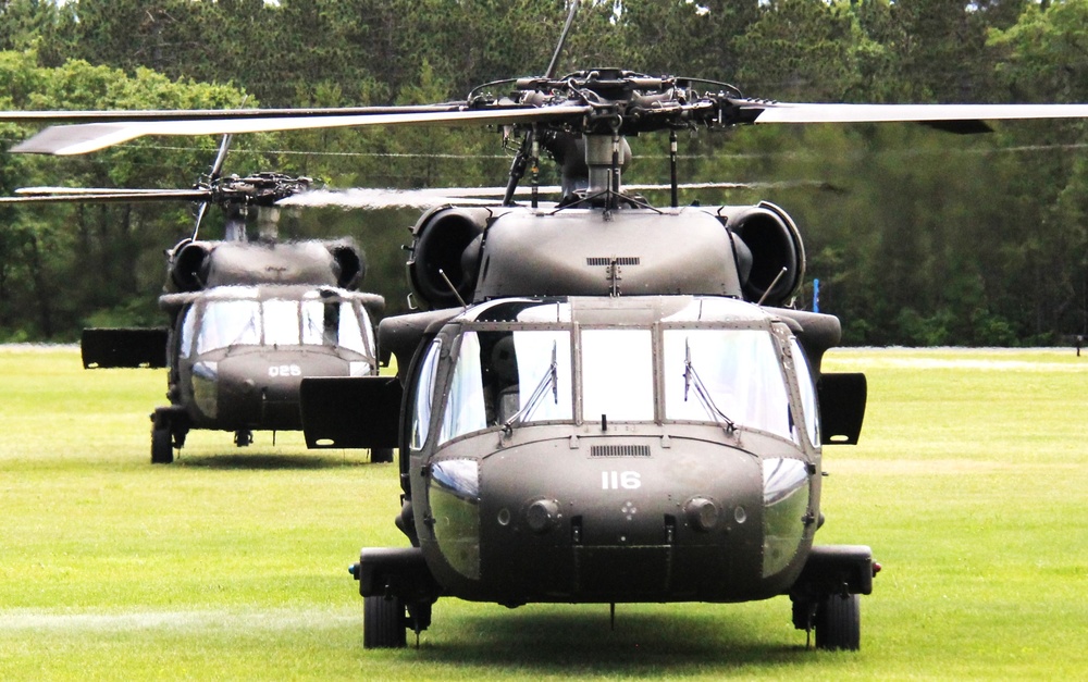 June 2024 UH-60 Black Hawk training operations at Fort McCoy