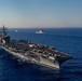 USS Dwight D. Eisenhower (CVN 69) Conducts PhotoX With USS Wasp