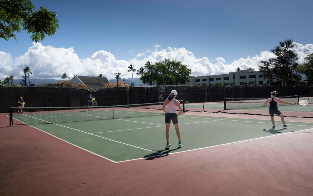Royal Canadian Navy, Republic of Korea Navy Play in Tennis Tournament During RIMPAC 2024