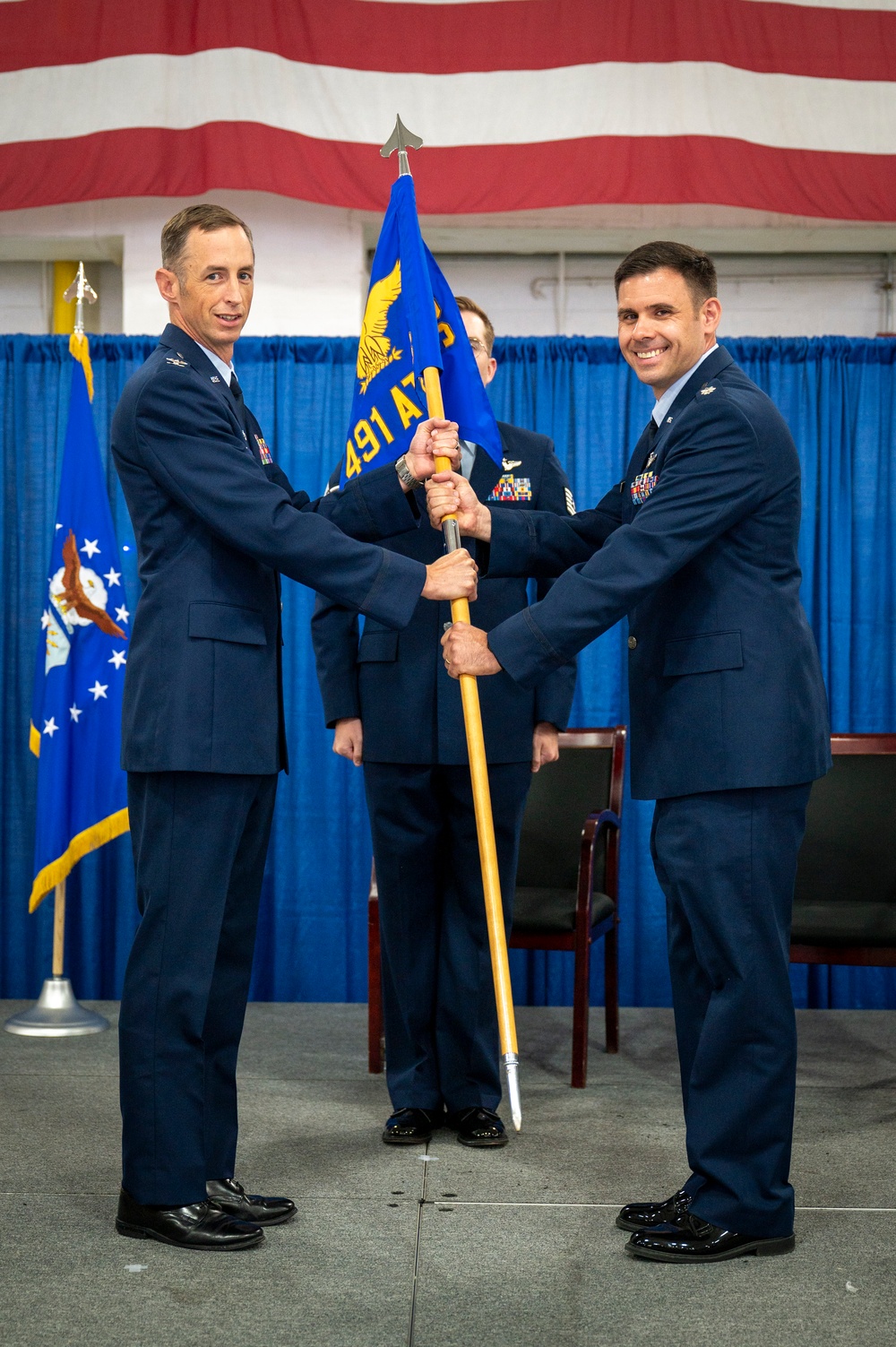 491st Attack Squadron Conducts Change of Command Ceremony