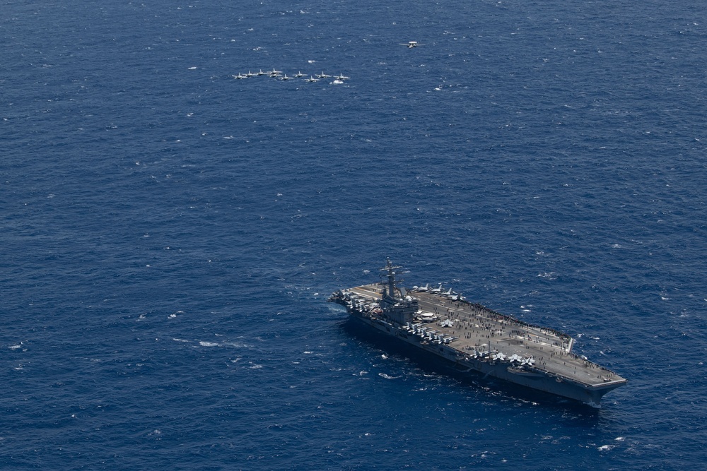 USS Ronald Reagan (CVN 76) conducts air combat-skills practice