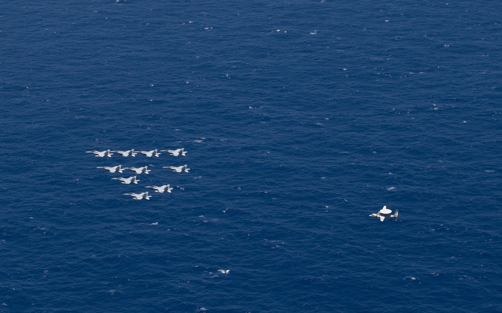 USS Ronald Reagan (CVN 76) conducts air combat-skills practice