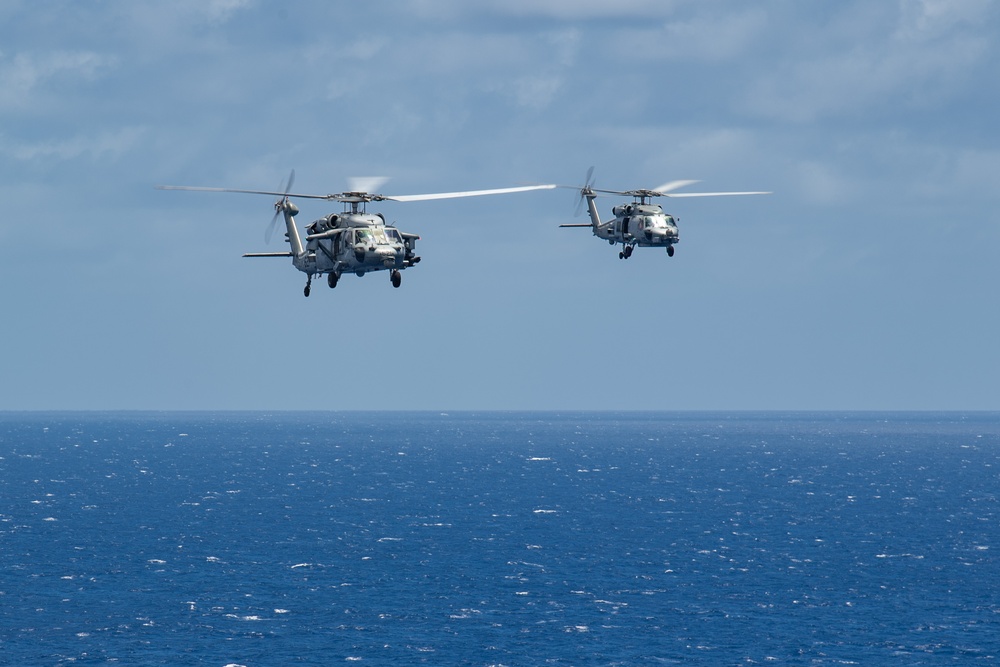 USS Ronald Reagan (CVN 76) conducts air combat-skills practice