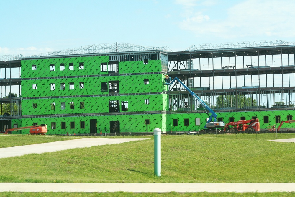 FY 2022-funded barracks project hits 25 percent completion mark at Fort McCoy as July 2024 construction ops continue at full steam