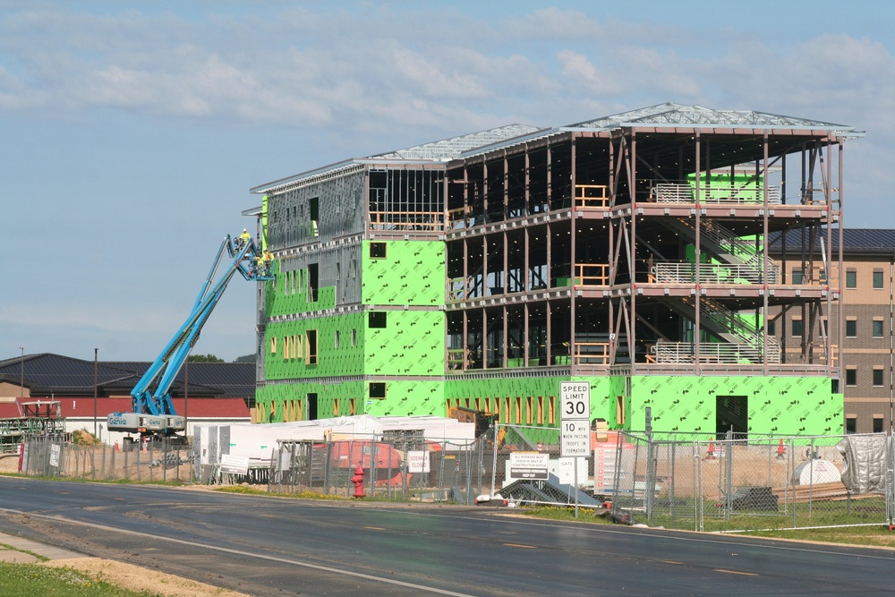 FY 2022-funded barracks project hits 25 percent completion mark at Fort McCoy as July 2024 construction ops continue at full steam