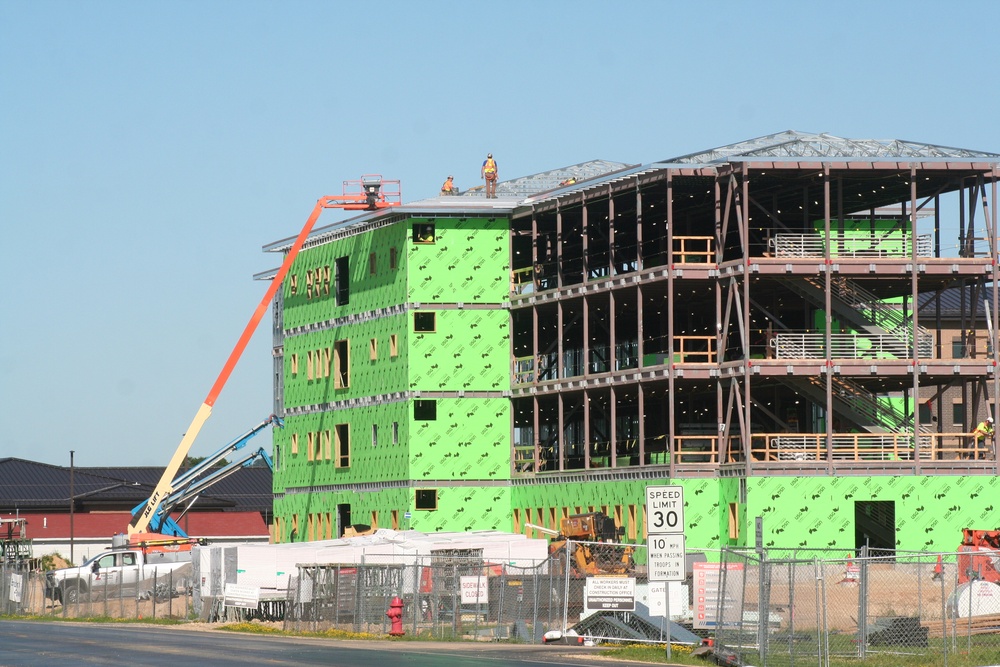 FY 2022-funded barracks project hits 25 percent completion mark at Fort McCoy as July 2024 construction ops continue at full steam